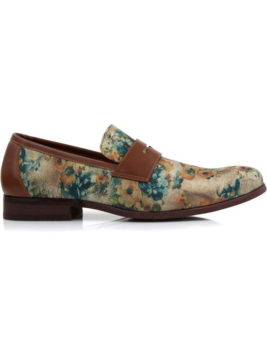 Men\'s Floral Synthetic Classic Penny Loafers & Slip-On Dress Shoes main image 4